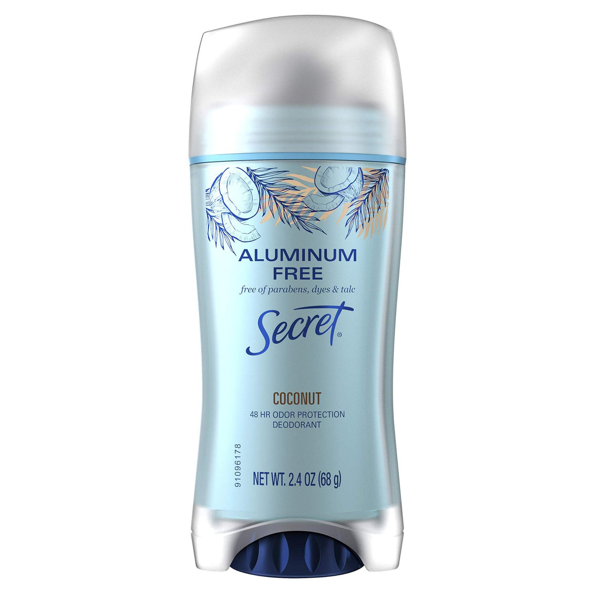 Secret Aluminum Free Deodorant Coconut (2.4 oz, 12-pack)/12pk