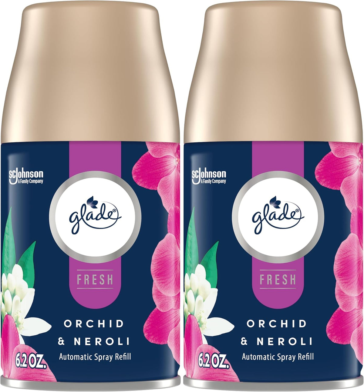 Glade Piso 2CT Refills, Fresh Orchid & Neroli — 6 Per Case