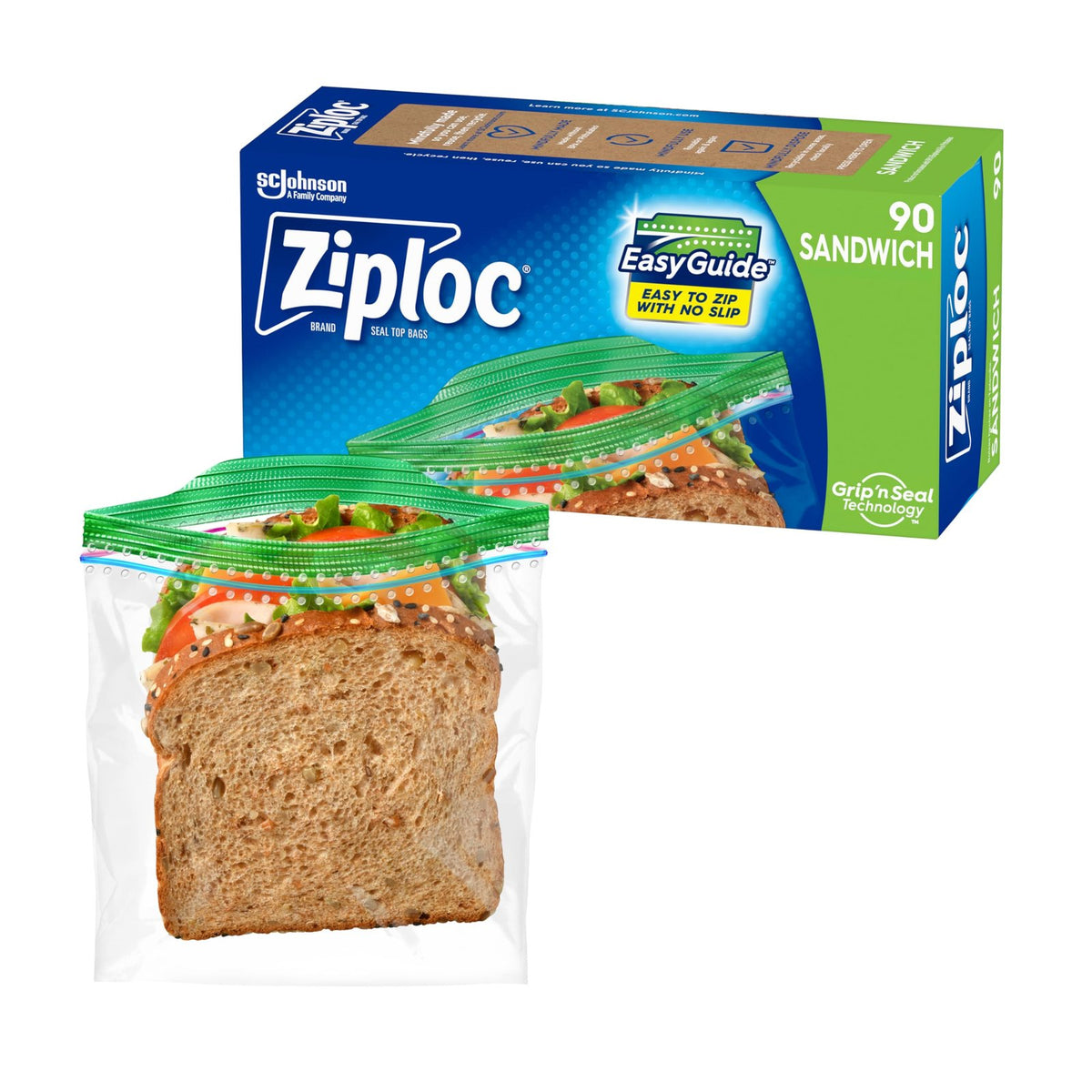 Ziploc Sandwich and Snack Bags (90 ct)/12pk