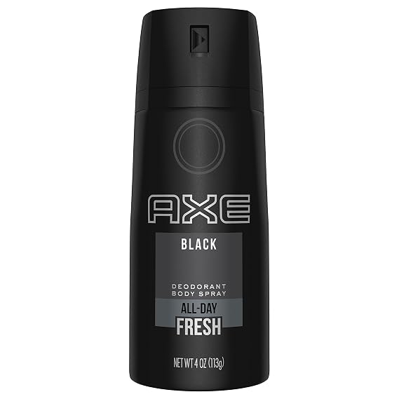 Axe Black Body Spray, 4 oz — 12 Per Case