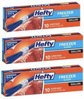 Hefty Slider Gallon Freezer Bags (10 Count, 3 Pack)/9pk