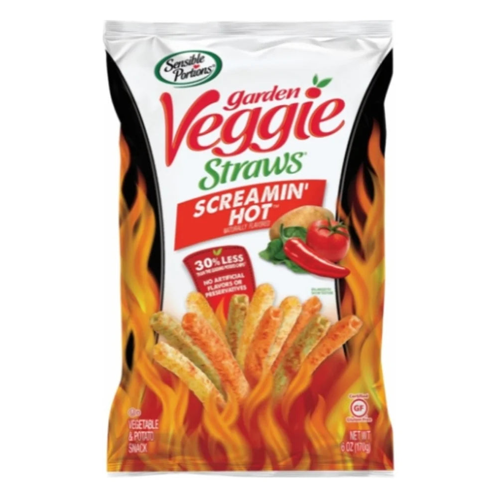Sensible Portions Screamin' Hot Straws, 6 Ounce — 6 Per Case