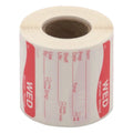 Daymark Dissolvemark-Dissolvable Adhesive 2 Inch X 2 Inch Rectangle Wednesday Shelf Life Label, 250 Count — 12 Per Case