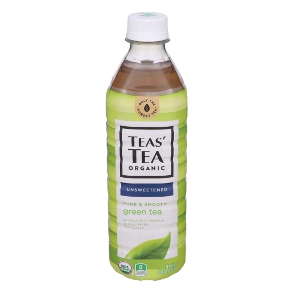 Teas' Tea Unsweetened Pure Green, 16.9 Fluid Ounce — 12 Per Case