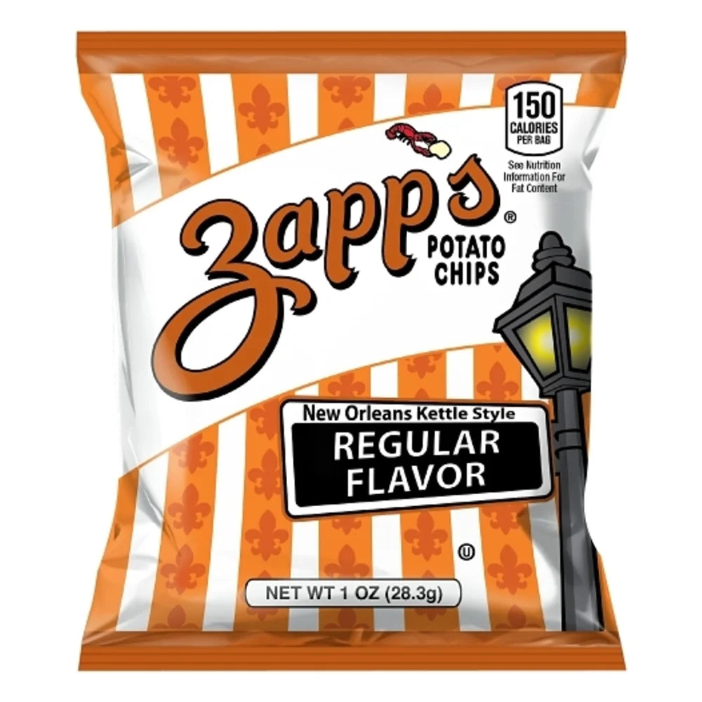 Zapp's Potato Chips Regular Chips, 1 Ounce — 60 Per Case