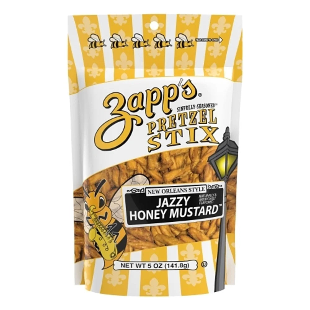 UTZ Jazzy Honey Mustard Pretzel Stix Pouch, 5 Ounce — 8 Per Case