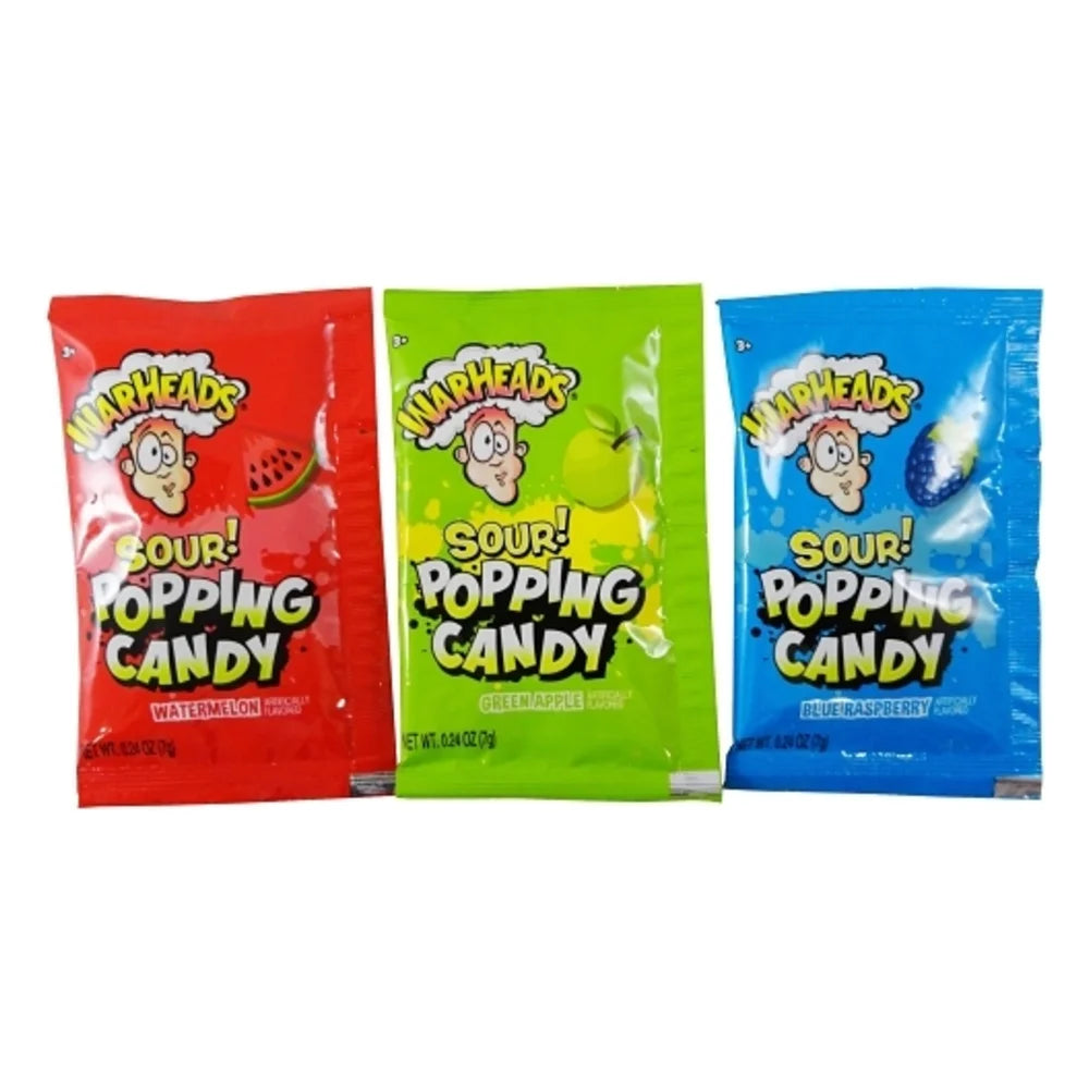 Hilco Sweets Warheads Popping Candy, 0.98 Ounce — 48 Per Case