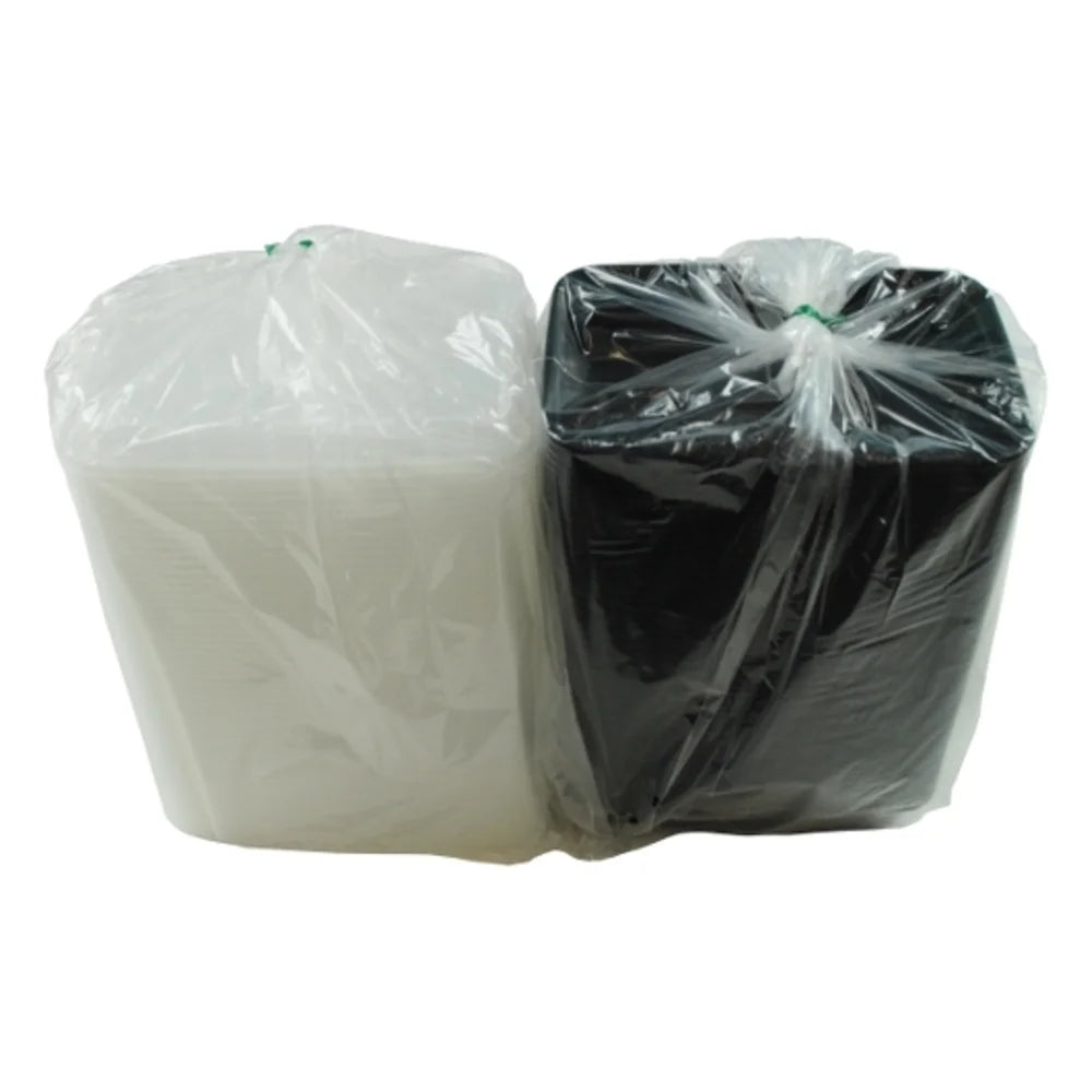 Cubeware Rectangular Container Black Base With Clear Lid, 16 Ounce — 1 Per Case