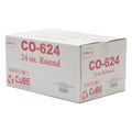Cubeware Black Container With Clear Vented Lid, 24 Oz — 1 Per Case