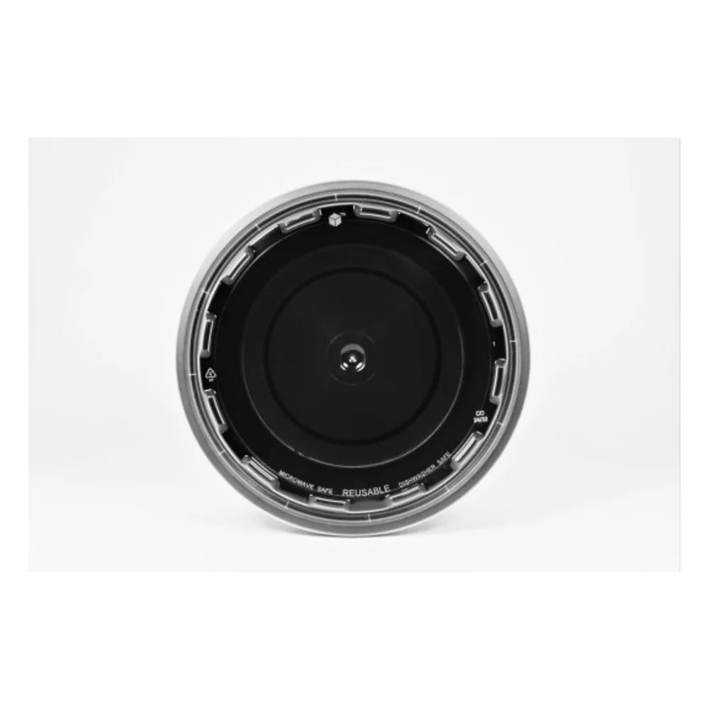 Cubeware Round Container Black Base With Clear Vented Lid, 32 Ounce — 1 Per Case