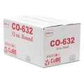 Cubeware Clear Container W/Lid, 32 Ounce — 1 Per Case