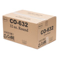 Cubeware Round Black Container, 32 Ounce — 1 Per Case