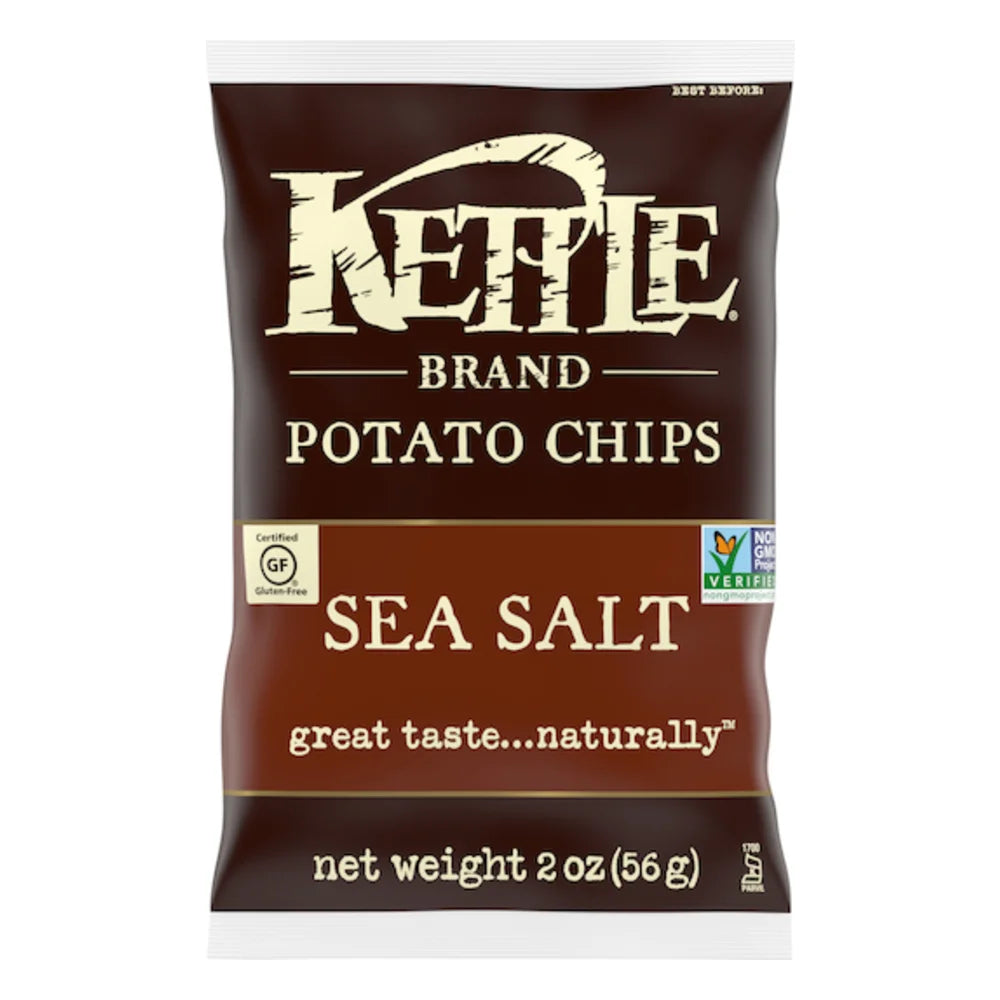 Kettle Foods Sea Salt Potato Chips, 2 Ounce — 24 Per Case