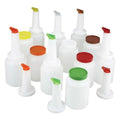 Winco 1Qt Pourer Bottle Set, 12 Each — 12 Per Case