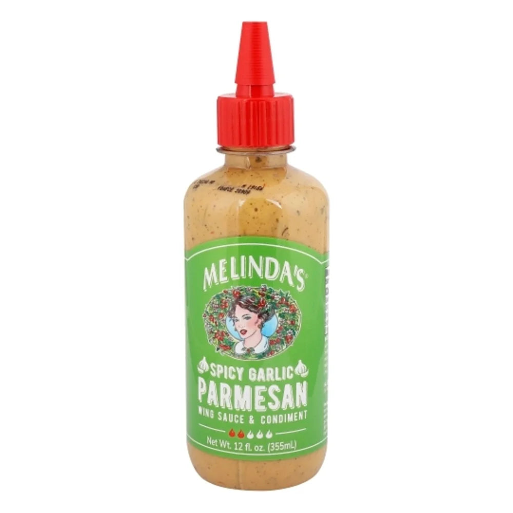 Melinda's Foods Spicy Garlic Parmesan Wing Sauce, 12 Fluid Ounce — 6 Per Case