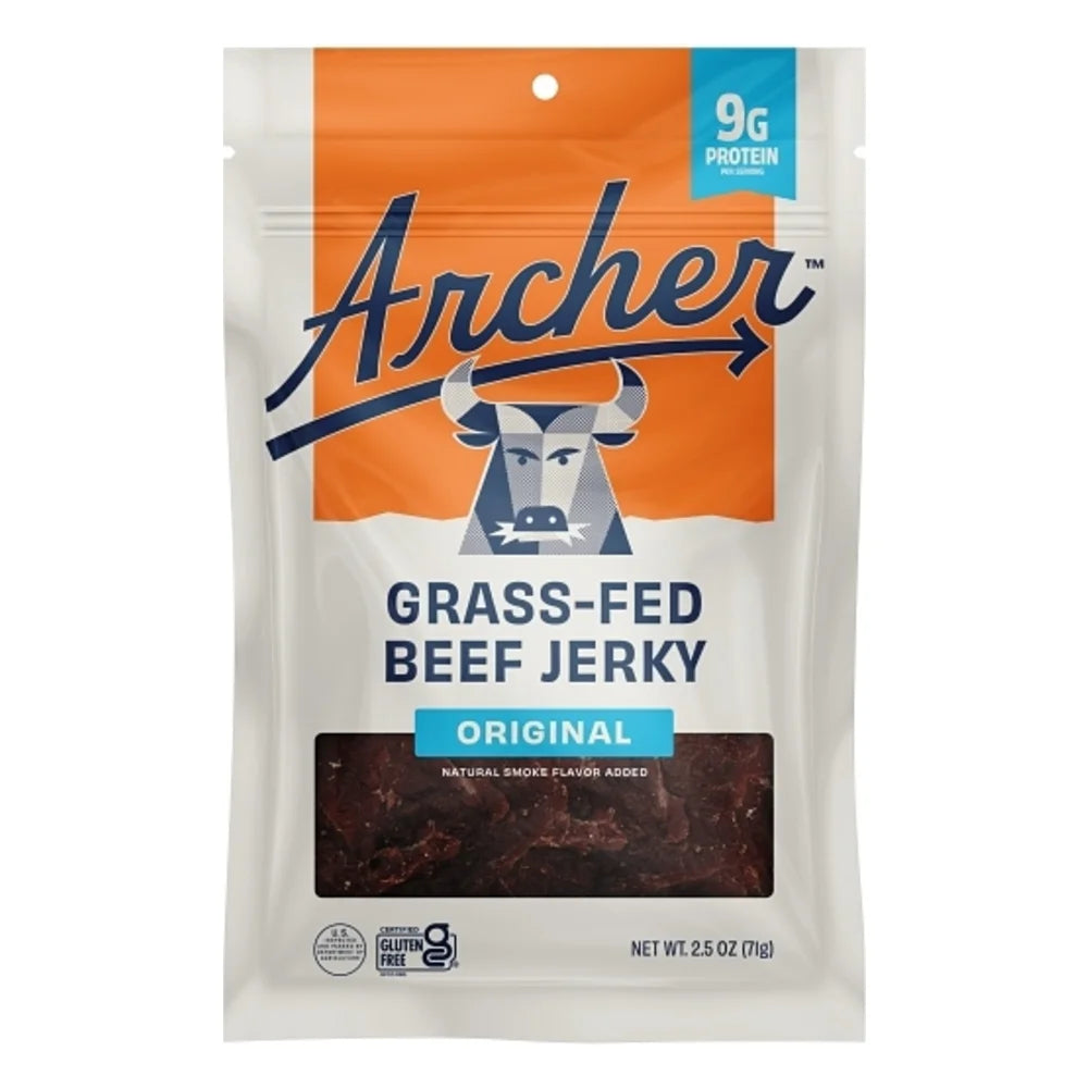 Archer Original Grass-Fed Beef Jerky, 2.5 Ounce — 12 Per Case