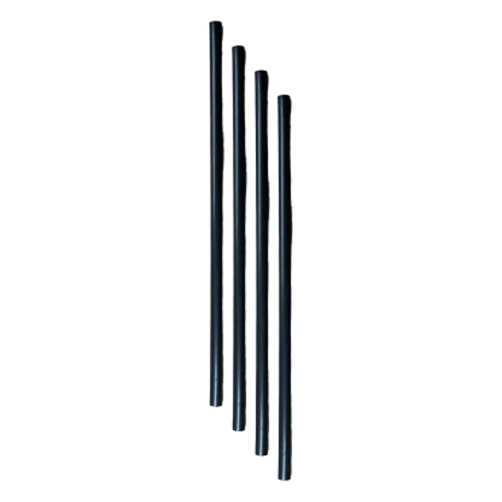 StrawFish 4.75" Stirrer Unwrapped Black Biodegradable, 500 Count — 10 Per Case