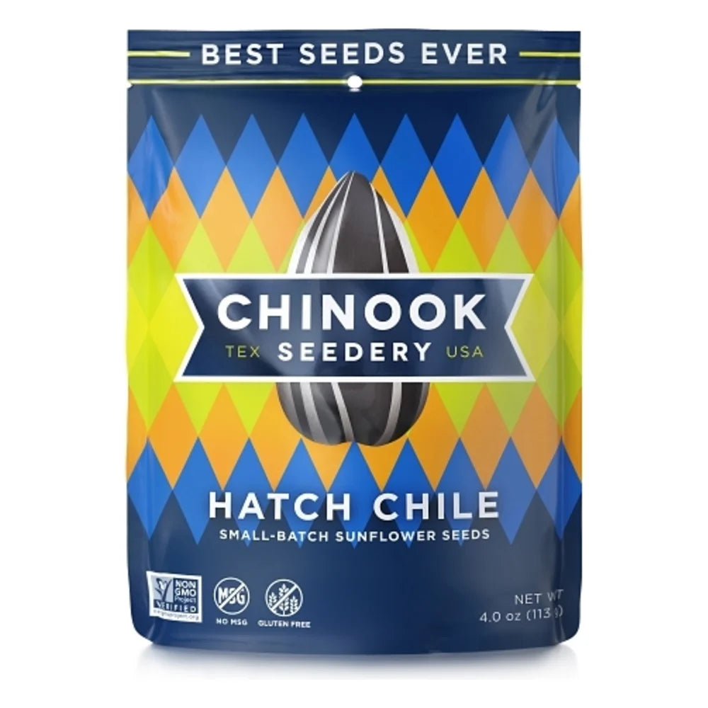 Chinook Seedery Hatch Green Chile Sunflower Seeds, 4 Ounce — 12 Per Case