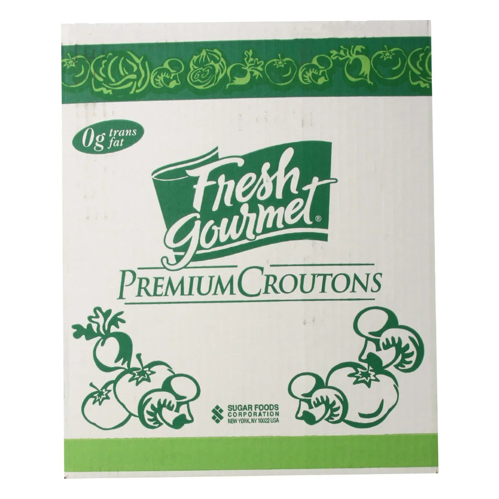 Fresh Gourmet Trans Fat Free Cube Crouton Bulk, 10 Pound — 1 Per Case