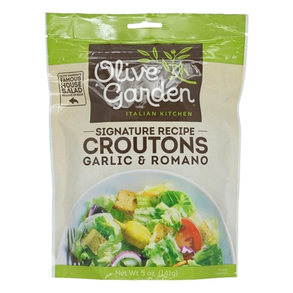 Olive Garden Garlic And Romano Crouton Bag, 5 Ounce — 9 Per Case