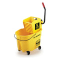 Rubbermaid Commercial Products Wavebrake 35 Quart Bucket Wringer Yellow, 1 Count — 1 Per Case
