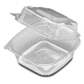 D&W Fine Pack Container Hinged Plastic, 6 Inch — 250 Per Case