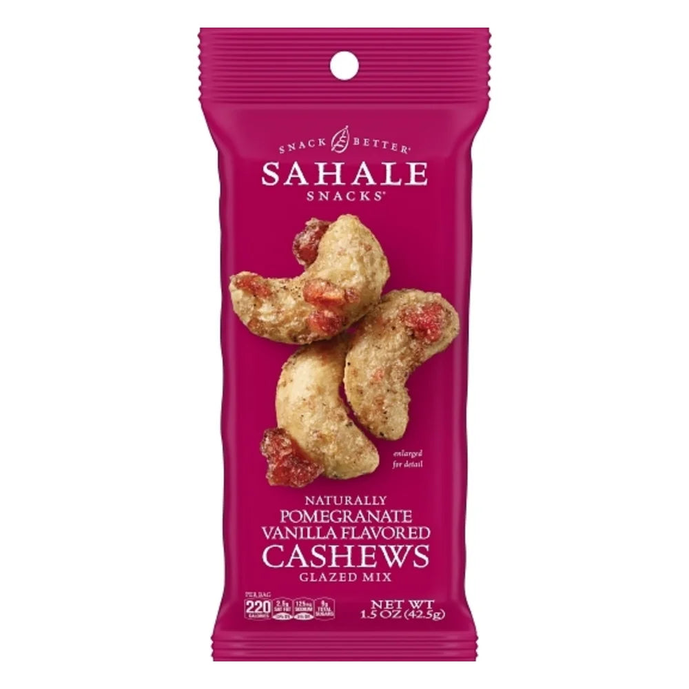 Sahale Snacks Cashew Vanilla Pomegranate, 1.5 Ounce — 18 Per Case