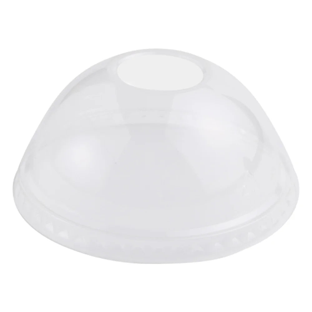 World Centric Ingeo Compostable Clear Dome Lid, 9 Quart-24 Ounce — 10 Per Case