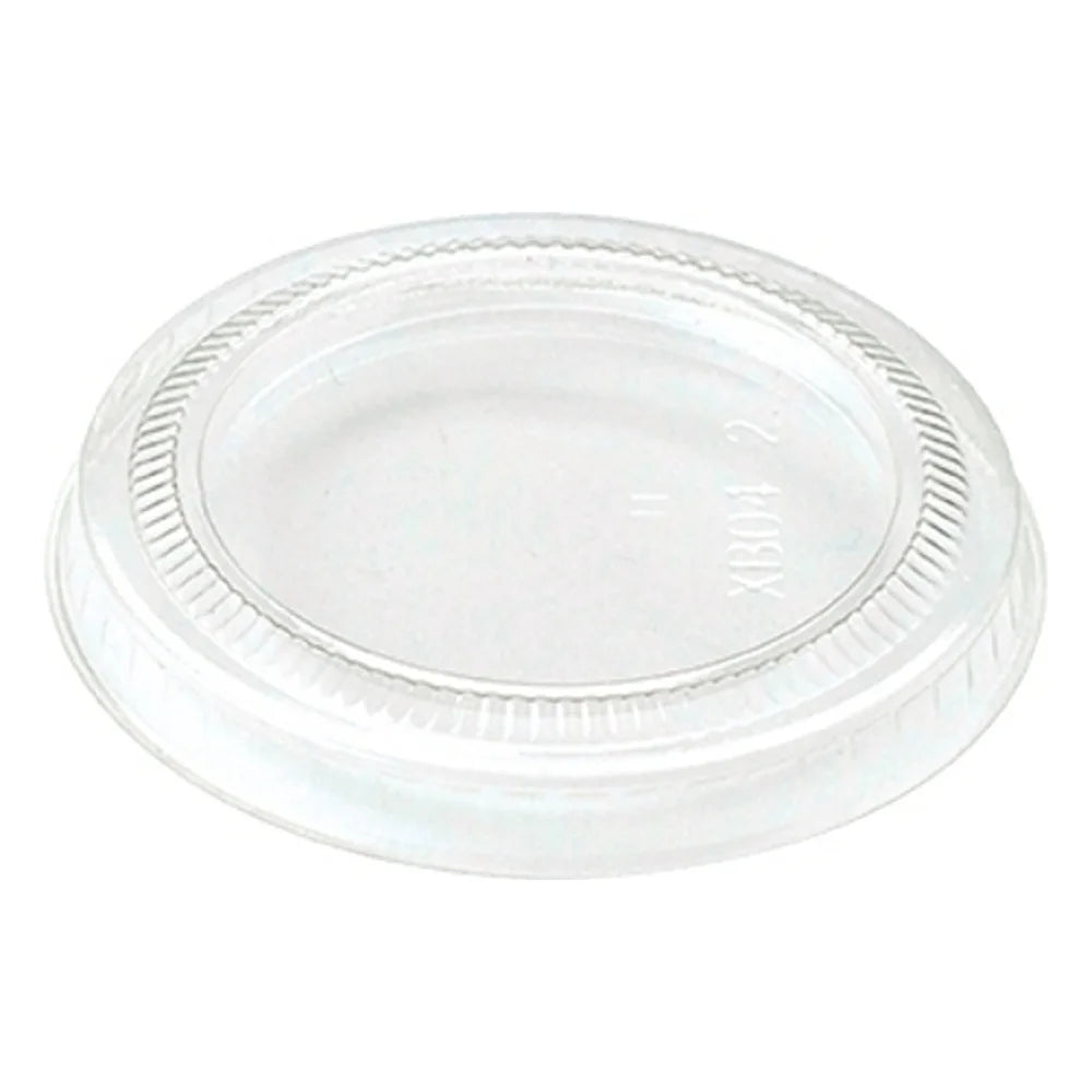 World Centric Ingeo Compostable Clear Souffle Bowl Clear Flat Lid, 2 Ounce — 20 Per Case