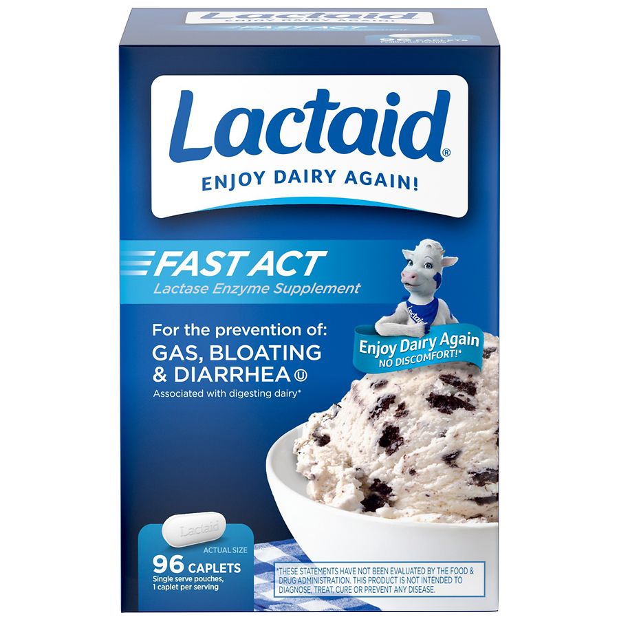 Lactaid Fast Act Caplets, 60 Count — 24 Per Case