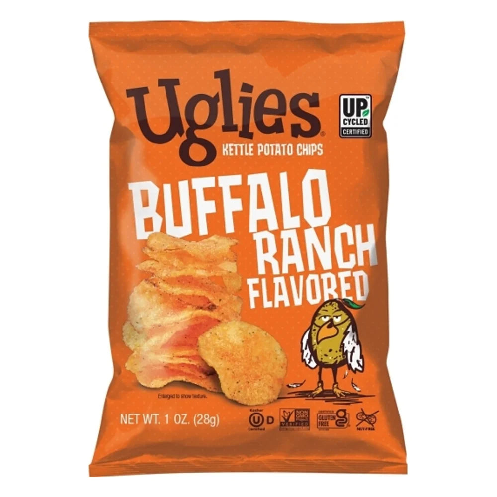 Uglies Buffalo Ranch Kettle Chips Peg Bags — 32 Per Case