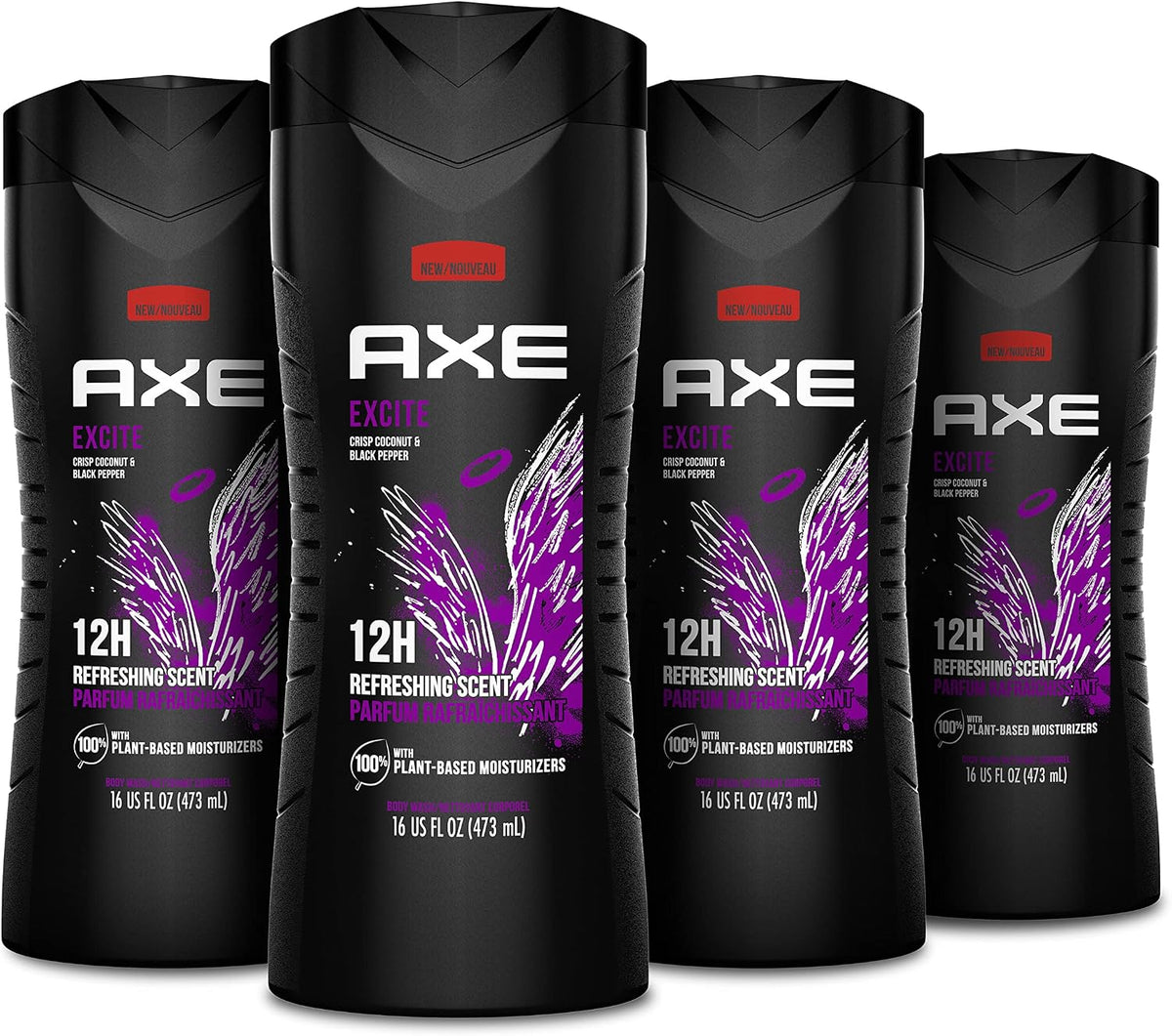 Axe 16 oz Body Wash Excite — Case of 4