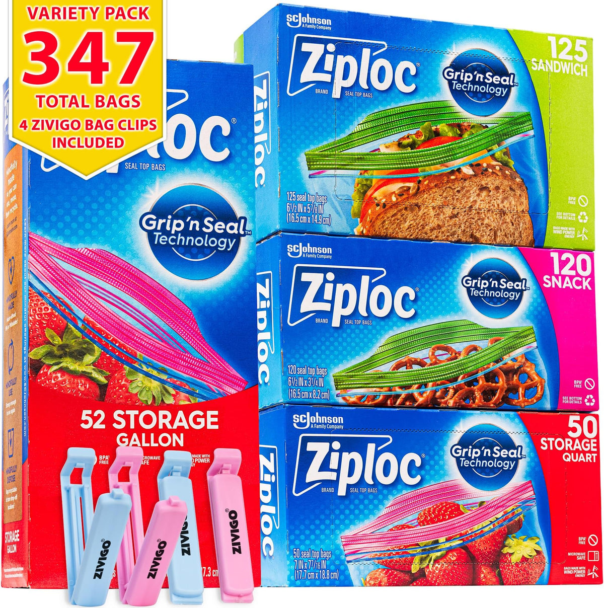 Ziploc Variety Bags 290CT — 1 Per Case