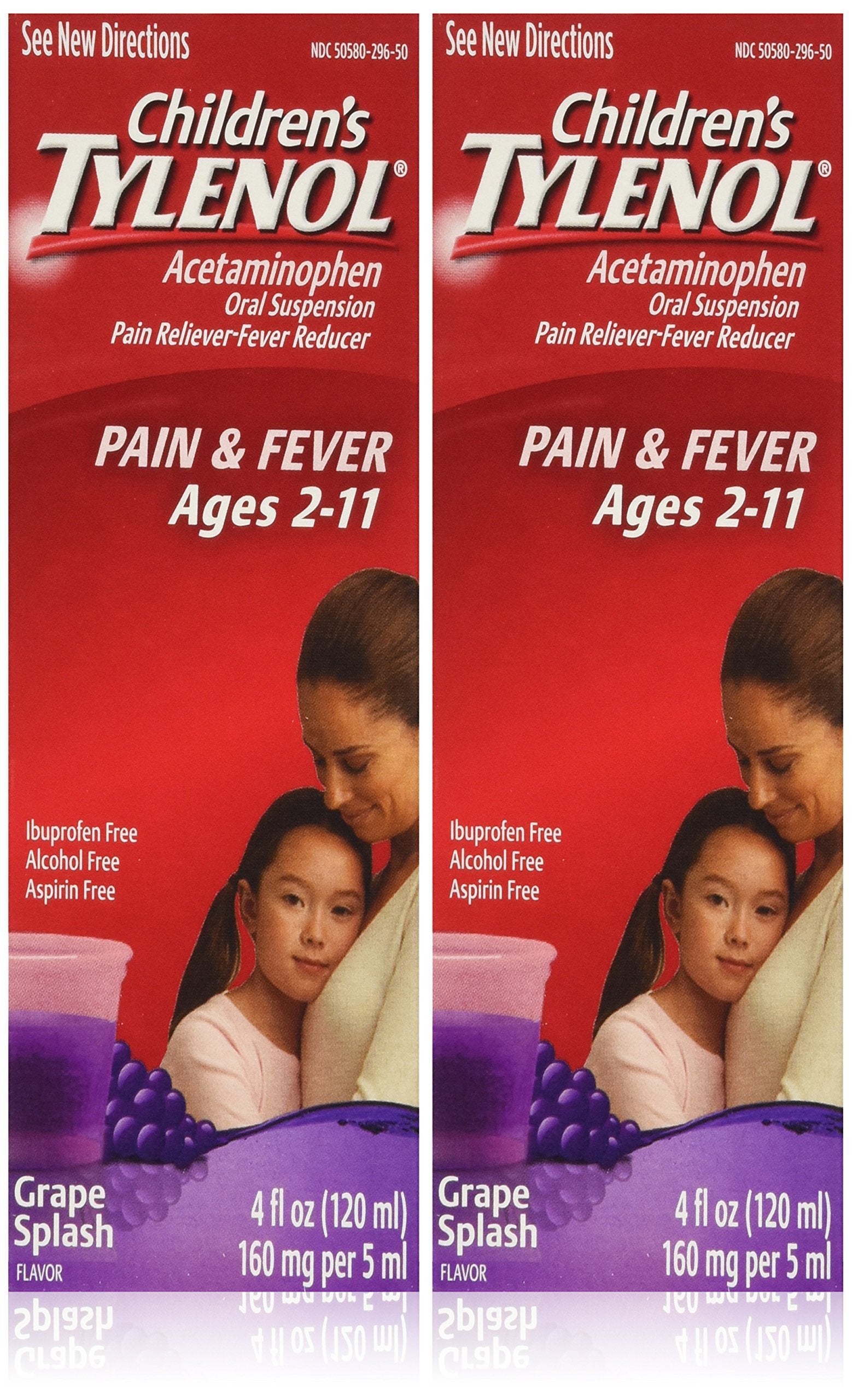 Children's Tylenol Grape Splash (4 oz, 2 Pack)/36pk