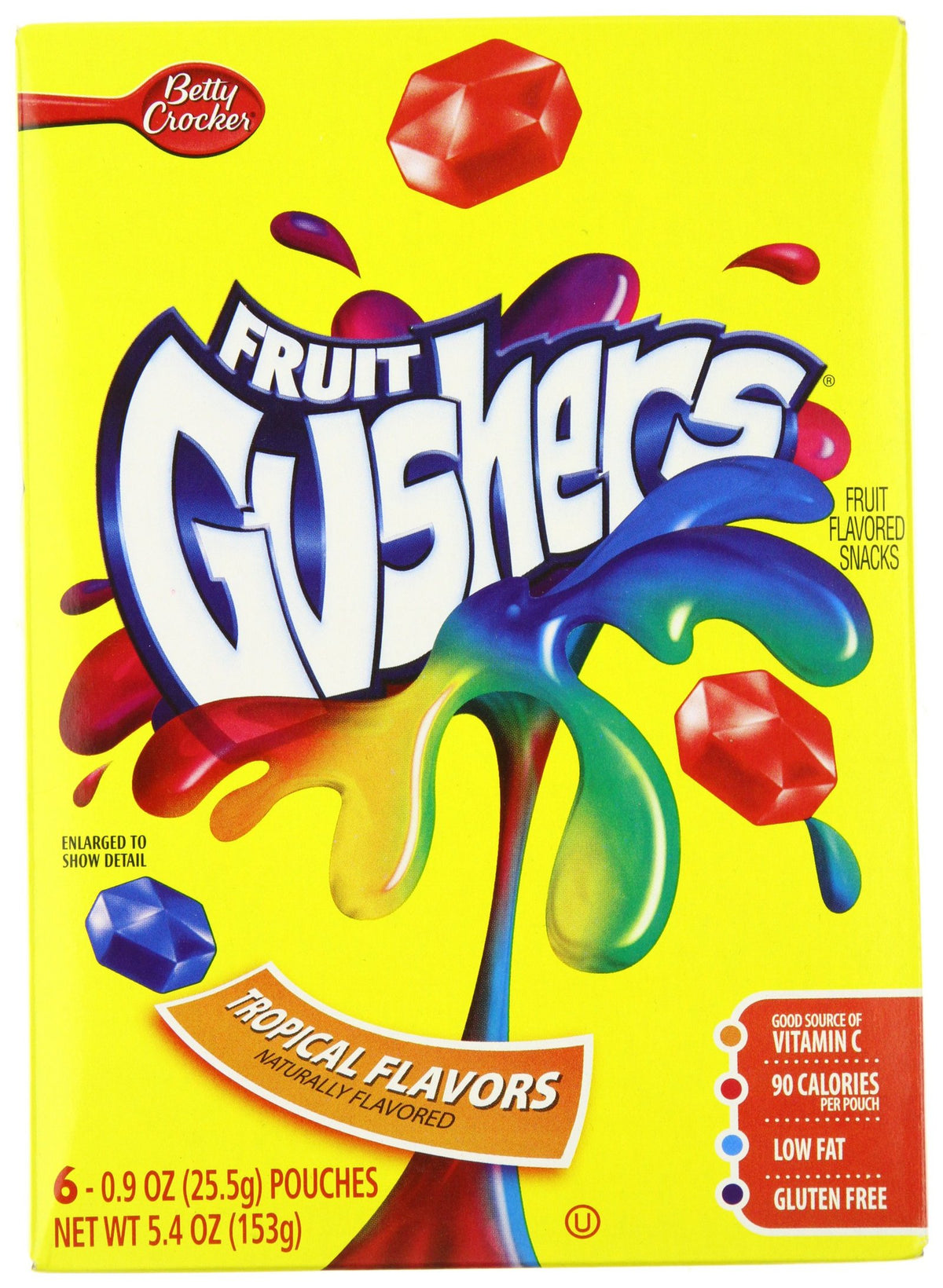 Betty Crocker Fruit Gushers Tropical (6 ct, 6 pk)/10pk