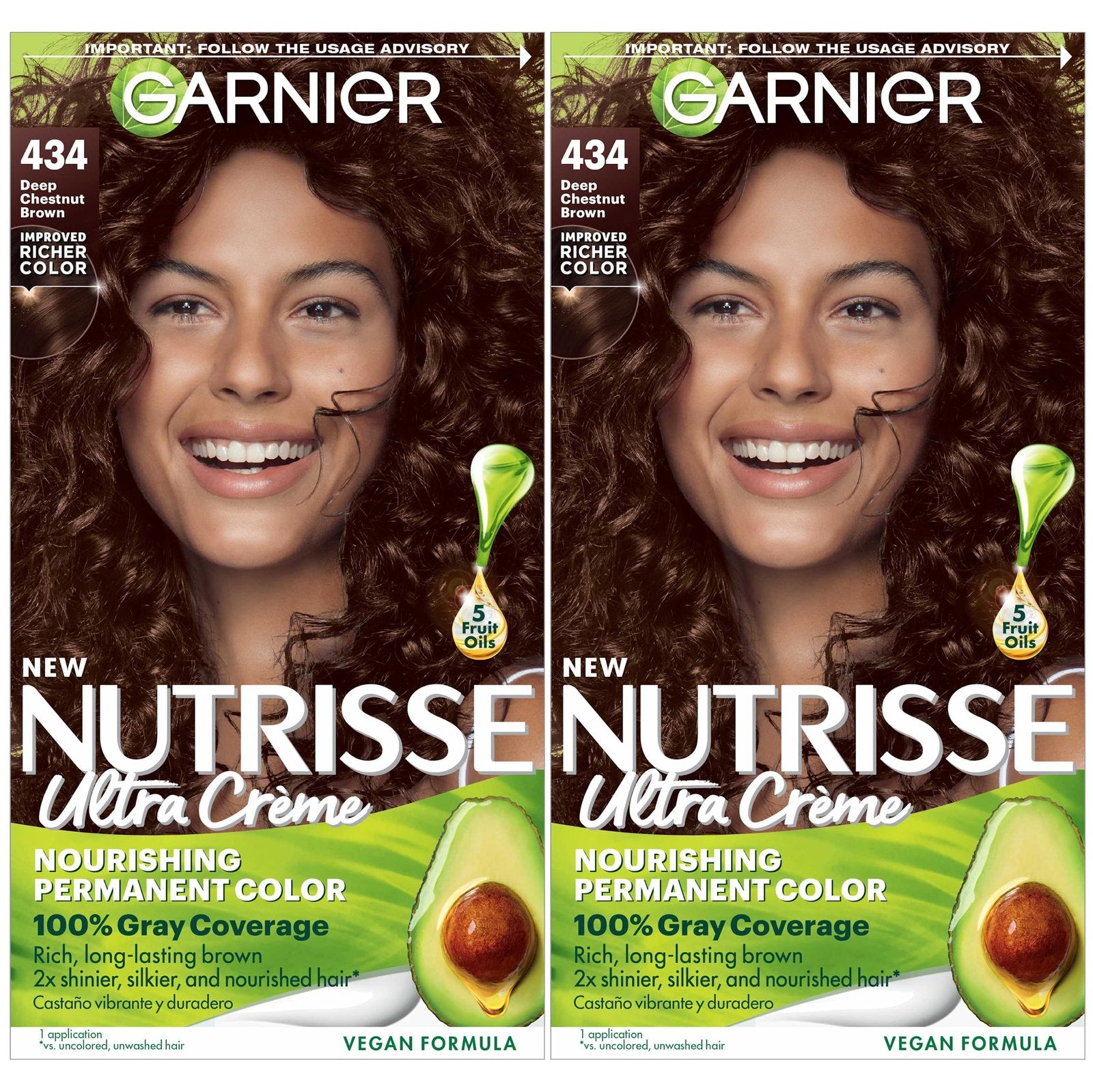 Garnier Nutrisse Hair Color Deep Chestnut Brown (2 ct)/12pk