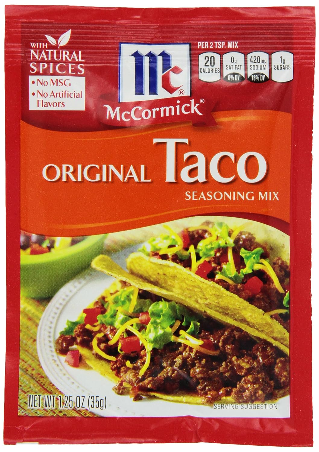 McCormick Taco Mix, 1.25 oz — 24 Per Case