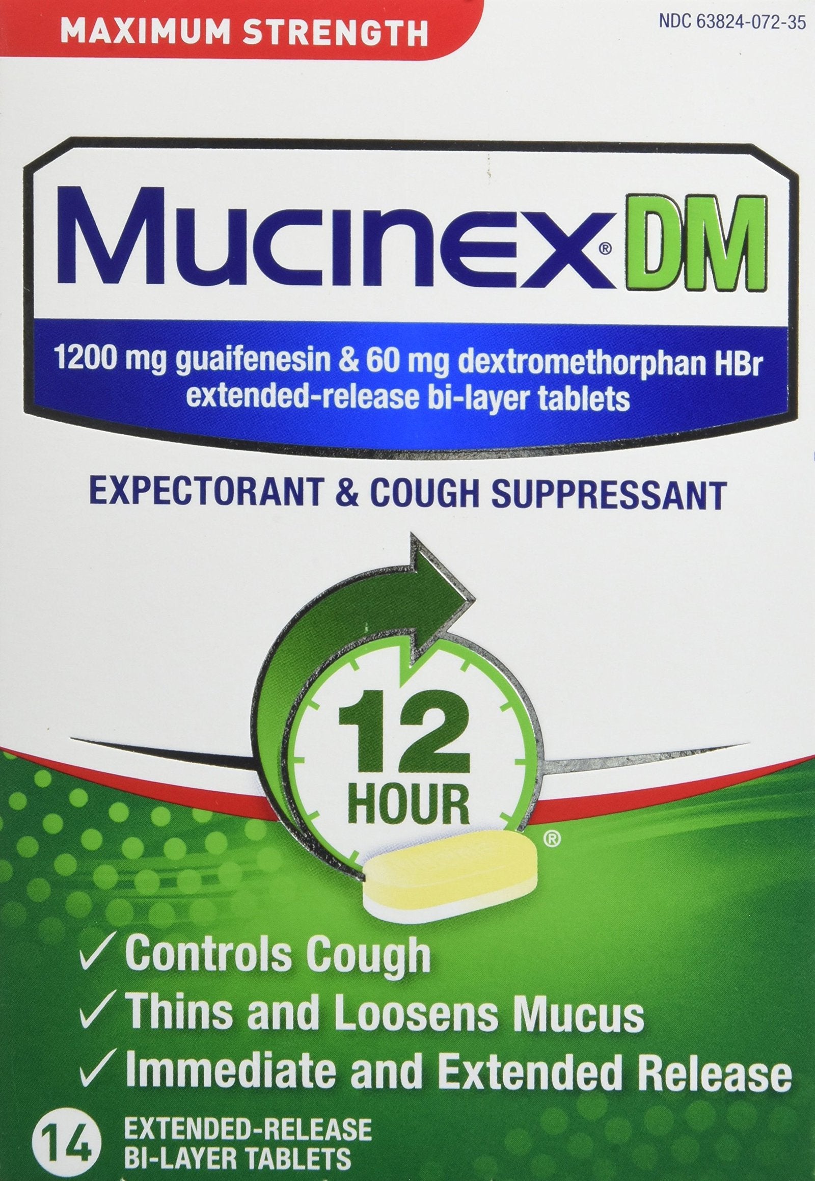 Mucinex DM Tablets (14 Count)/24pk