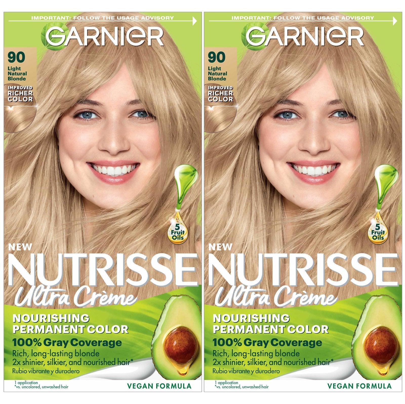 Garnier Nutrisse Hair Color Light Natural Blonde (2 ct)/12pk