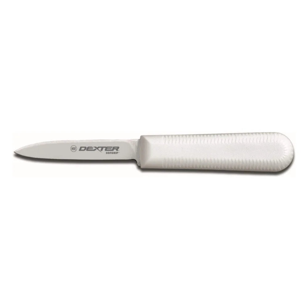 Dexter Sofgrip Cook's Parer Knife White, 3.25" — 1 Per Case