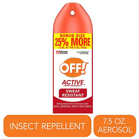 OFF! Active Insect Repellent Aerosol, 7.5 oz — 12 Per Case