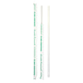 D&W Fine Pack 10.25 Inch Wrapped Straws Compostable — 1200 Per Case