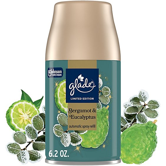 Glade Keto Automatic Spray Refill LTO Bergamot & Eucalyptus, 6.2 oz — 4 Per Case