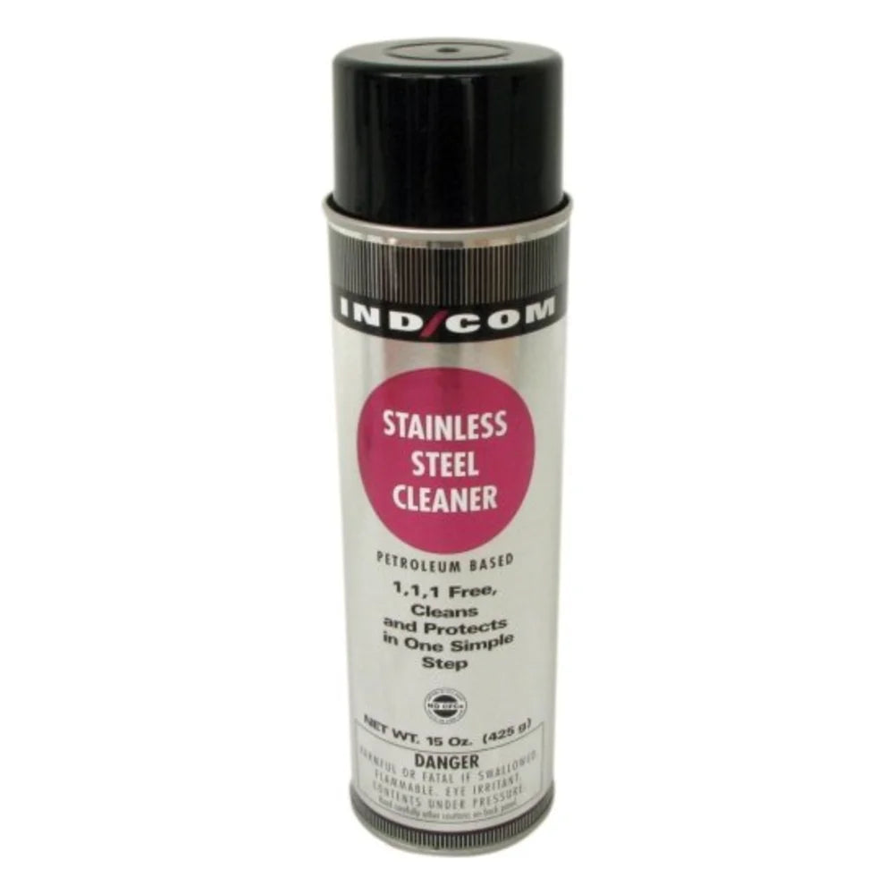 IND COM Oil Based Stainless Steel Cleaner, 15 Fluid Ounce — 6 Per Case