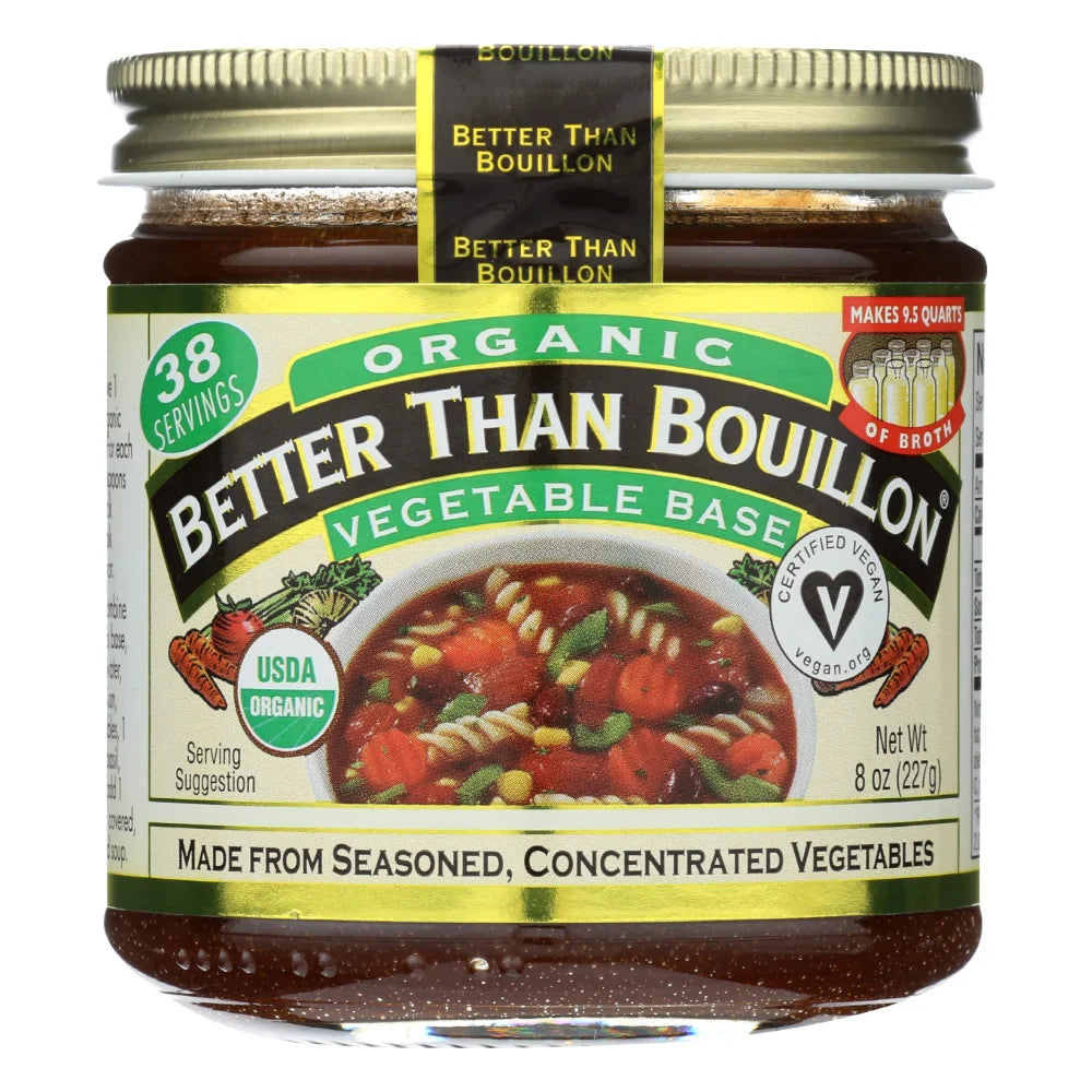 Better Than Bouillon Organic Vegetable Base, 8 Ounce — 6 Per Case