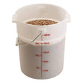 Cambro 22 Quart Plastic Natural White Pail With Bail Handle — 1 Per Case