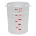Cambro White Poly Round Container, 22 qt — 1 Per Case