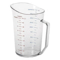 Cambro Plastic Clear Measuring Cup, 2 Quart — 1 Per Case