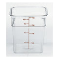 Cambro Camwear Clear Square Container, 4 Quart — 1 Per Case