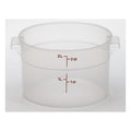 Cambro Round Translucent Measuring Storage Container, 2 Quart — 1 Per Case